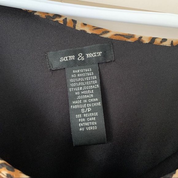 Sam & Mac Cheetah Print Dress Size Small - Picture 4 of 6